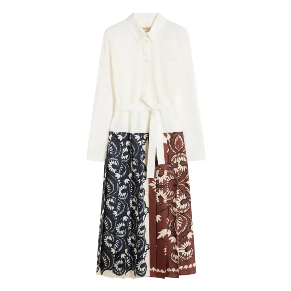Kjoler^Weekend Max Mara Wkdondina Skjortekjole Hvid