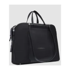 Laptop Tasker^Piquadro Women's computer tote with iPad® compartment, RFID and shock absorbing protection Sort