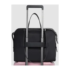 Laptop Tasker^Piquadro Women's computer tote with iPad® compartment, RFID and shock absorbing protection Sort