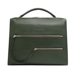 Laptop Tasker^Piquadro Women's laptop bag with iPad® compartment, shock absorbing and RFID protection Grøn