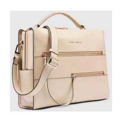 Laptop Tasker<Piquadro Women's laptop bag with iPad® compartment, shock absorbing and RFID protection Beige