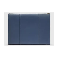Laptop Tasker^Piquadro Women's leather clutch for iPad® Blå