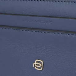 Laptop Tasker^Piquadro Women's leather clutch for iPad® Blå