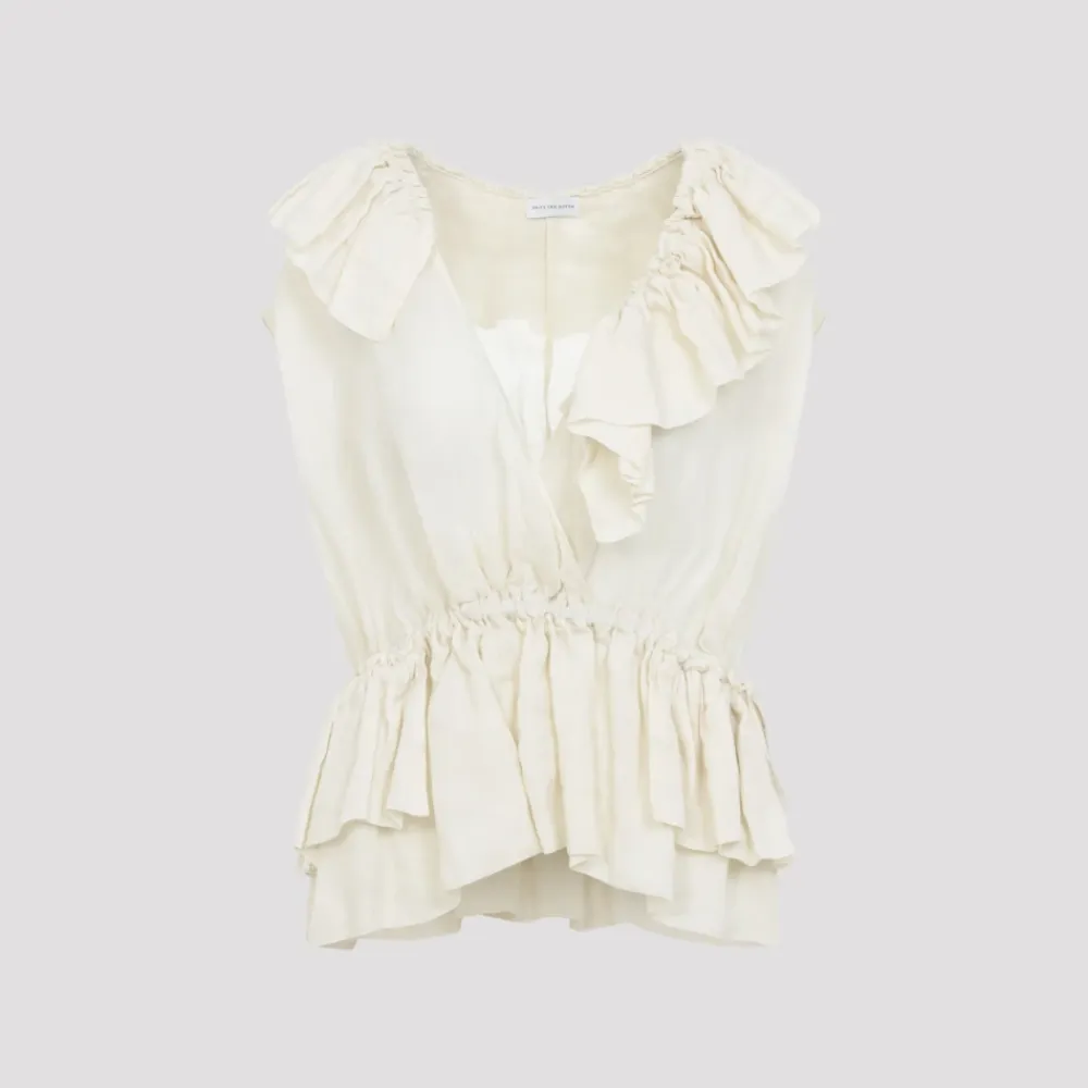 Bluser & Skjorter<Dries Van Noten Women's Topwear Clothing SS26 Beige