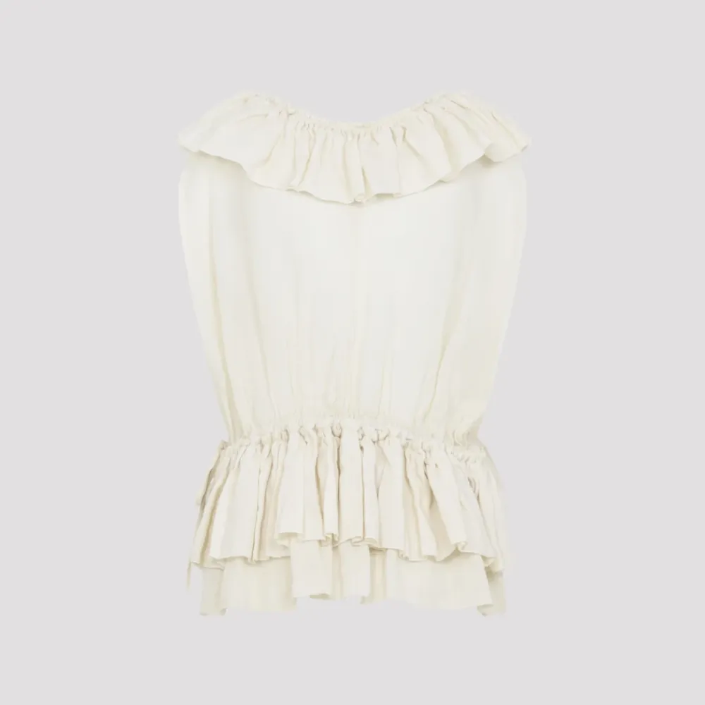 Bluser & Skjorter<Dries Van Noten Women's Topwear Clothing SS26 Beige