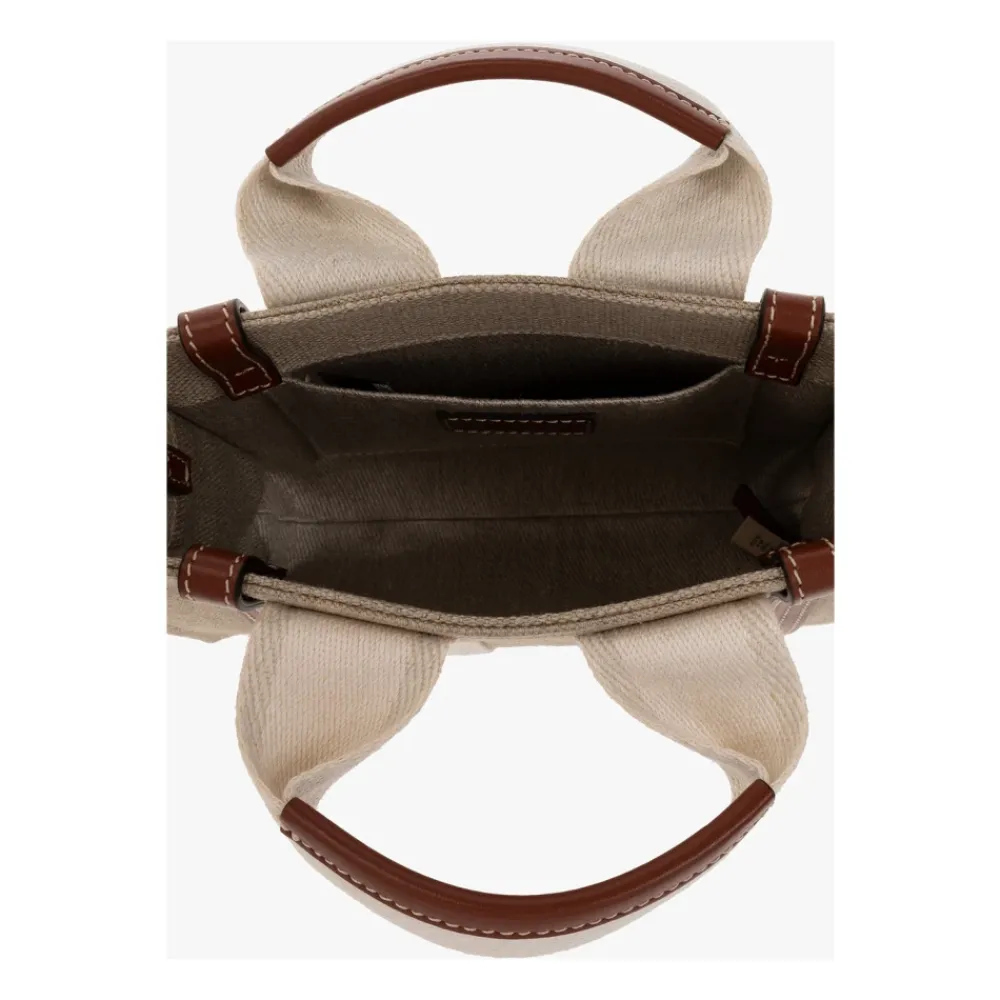 Bæltetasker<Chloé Woody Mini skuldertaske Beige