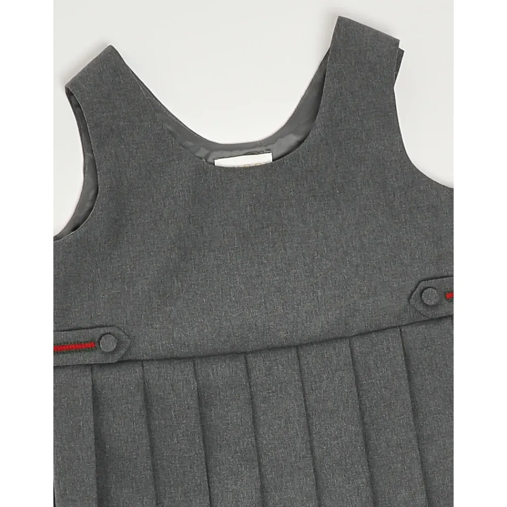 Kjoler & Nederdele^Gucci Wool Dress with Web Detail Grå