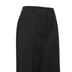 Bukser<Dolce & Gabbana Wool Gabardine Trousers Sort