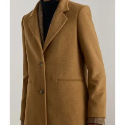Frakker<Ralph Lauren Wool Sb-Lined Coat Brun