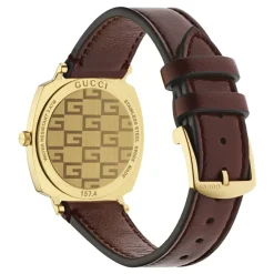 Ure^Gucci YA157405 - Grip t d PVD urkasse Gul