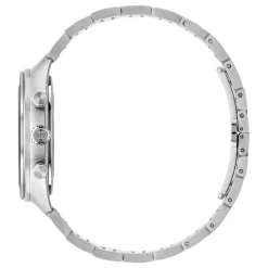 Ure<Gucci YA142318 - Interlocking 41mm rustfrit stål urkasse, t skive, lille sekundviser, sort keramisk bezel med tachymeter indikation, rustfrit stål armbånd Grøn