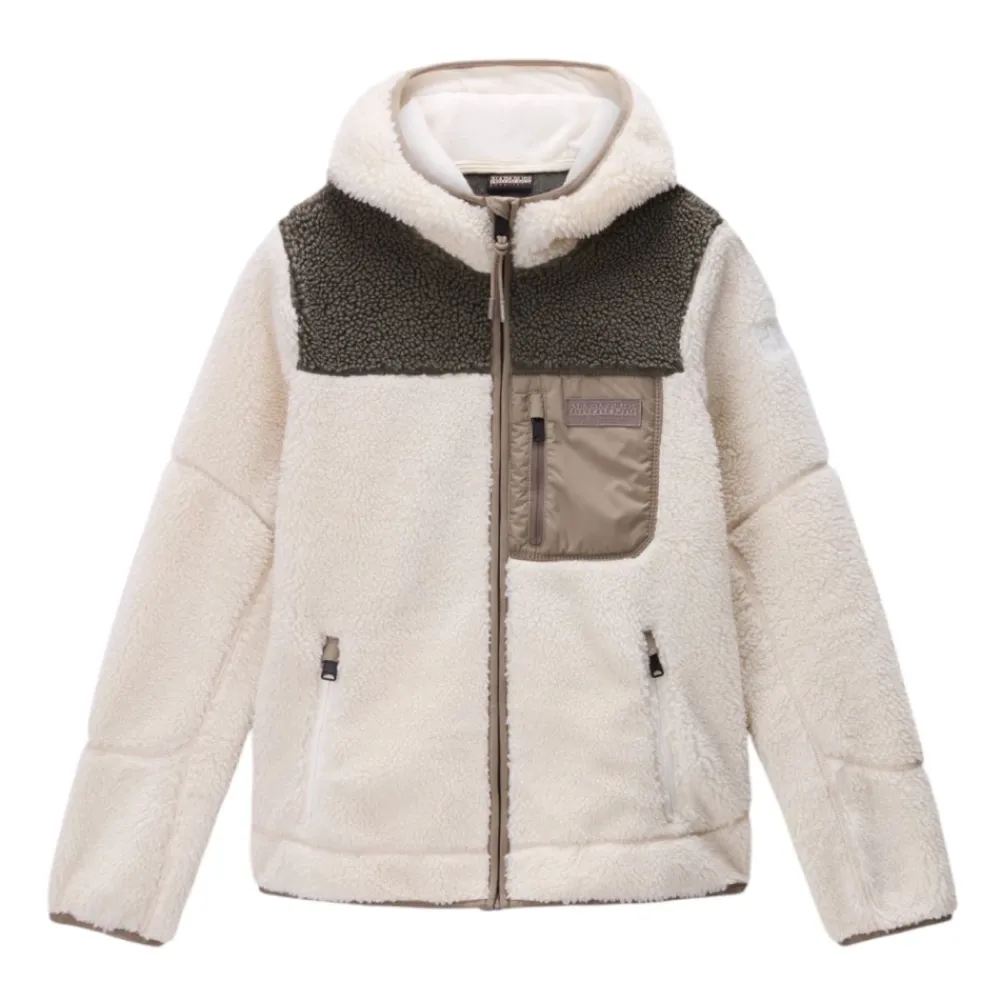 Fleece^Napapijri Yupik OG Hooded Sweatshirt Beige