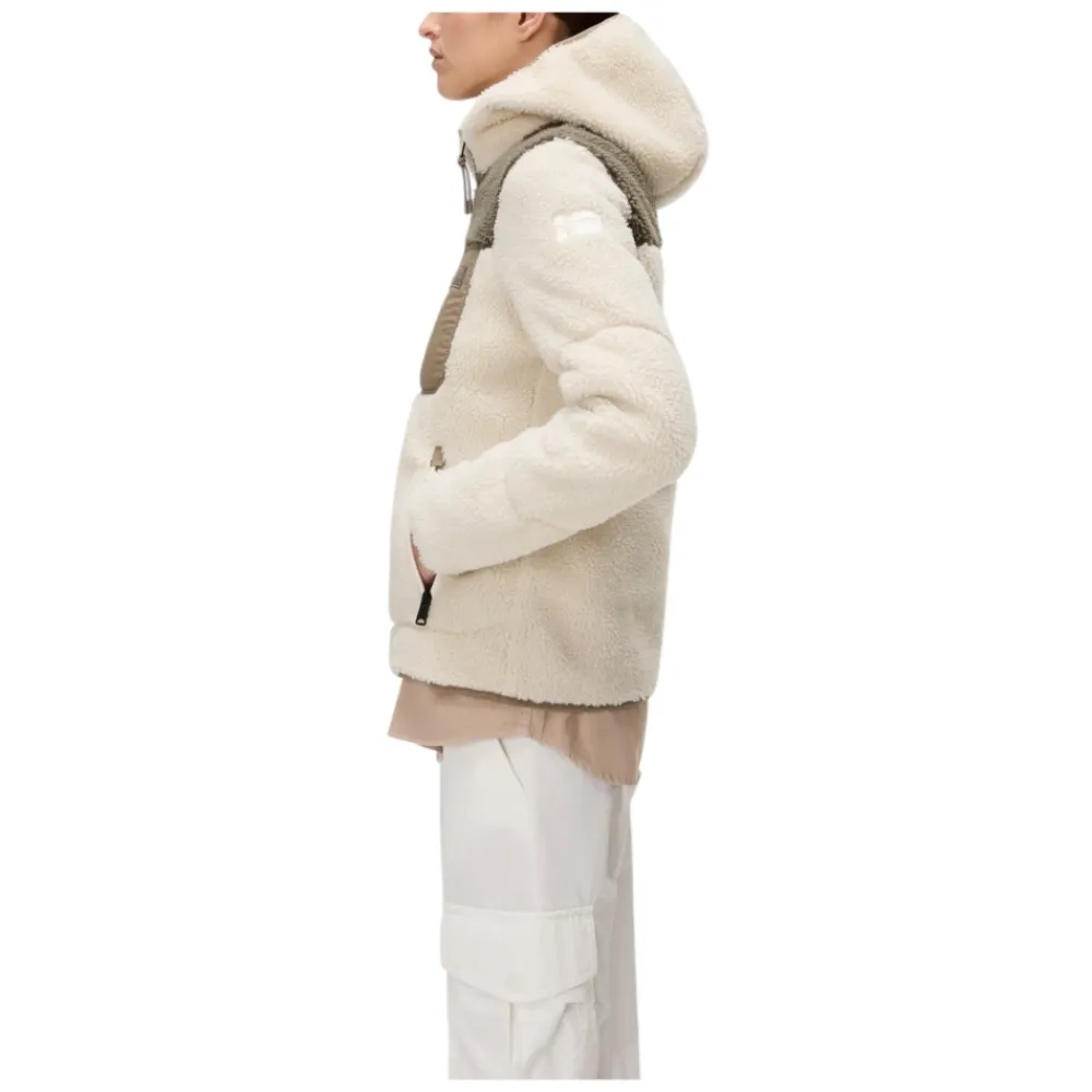 Fleece^Napapijri Yupik OG Hooded Sweatshirt Beige