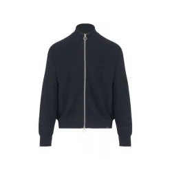 Strik^Paul & Shark Zip-up cardigan i Tech Wool Blå