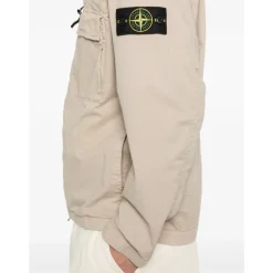 Skaljakker<Stone Island Zip-up Hættejakke Beige