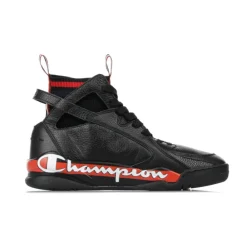Træningssko^Champion Zone 93 High Leather Shoe Sort